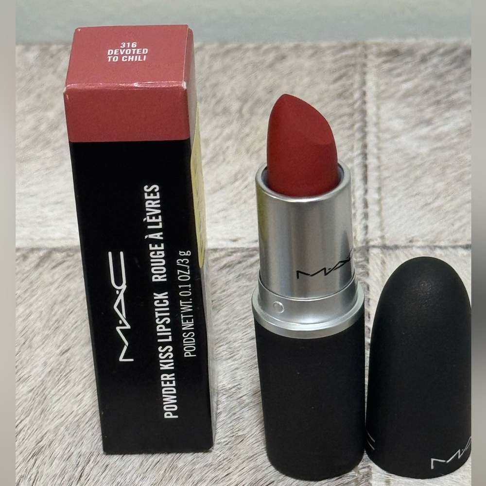 MAC Cosmetics Powder Kiss Lipstick in Devoted to Chili